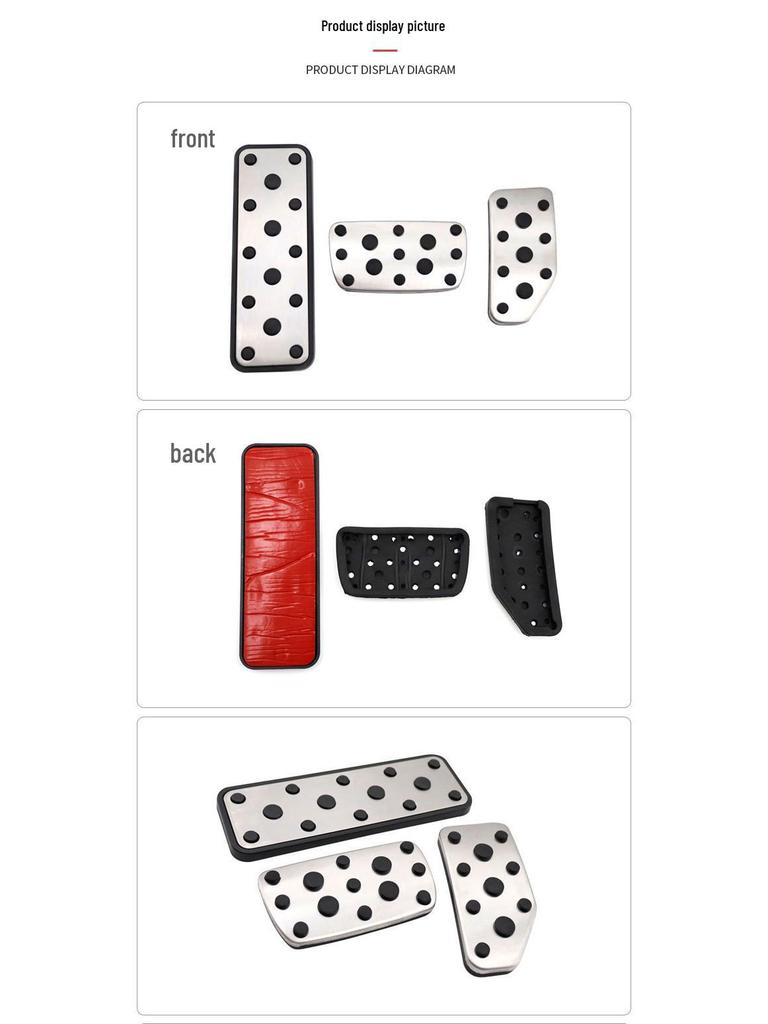 Противоскользящие педали газа и тормоза для Subaru Forester '19-'21 и XV '18-'20