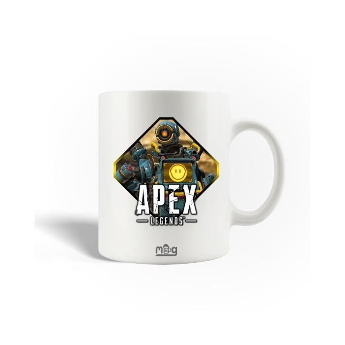 Кружка керамическая - Apex Legends - Робот - 30 cl - Можно мыть в посудомоечной машине - Белый