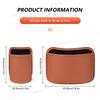 SEAMETAL Car Seat Back Organizer Pu Leather Waterproof Wear-Resistant Storage Bag Universal Stable Car Side Door Cup Holder