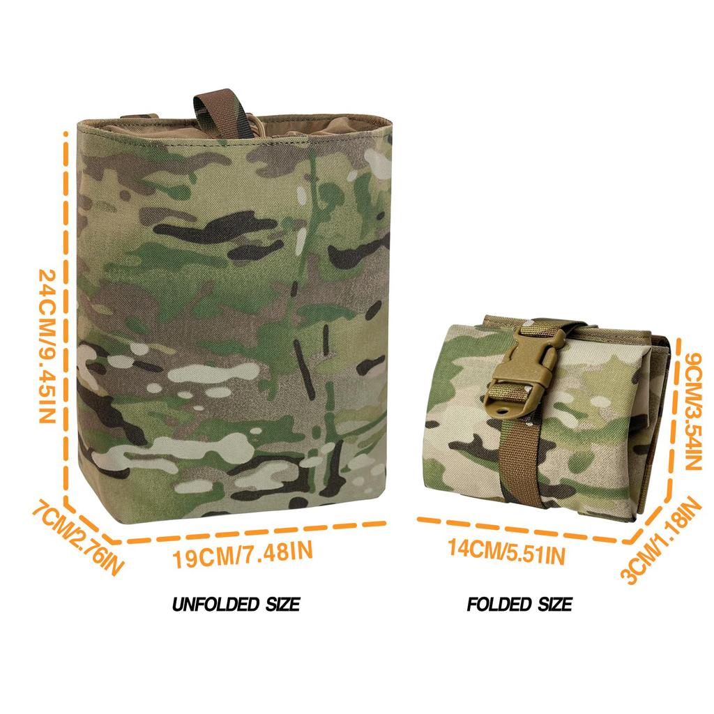 Складной подсумок Molle для сброса магазинов, тактический, для страйкбола, для EDC инструментов, складной утилитарный мешок для восстановления, охотничий аксессуар
