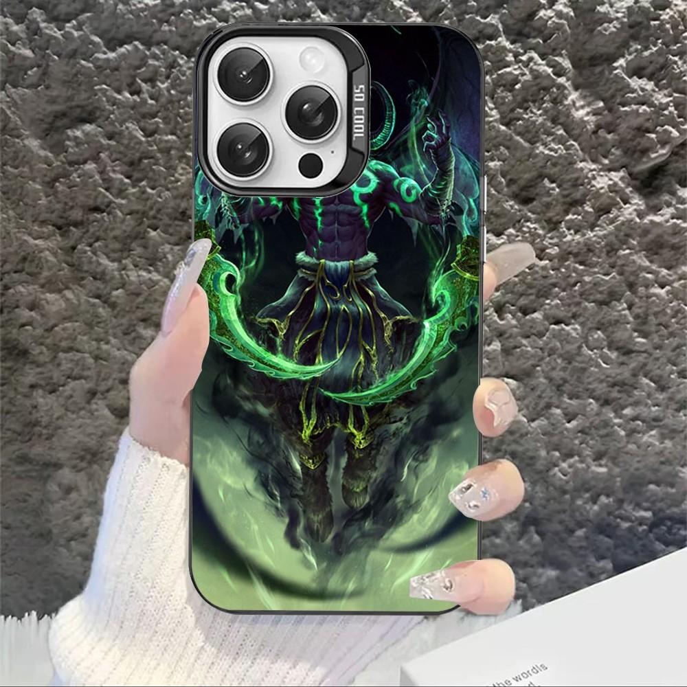 Чехол для телефона W-World Of W-Warcraft для iPhone 16 15 14 13 12 11 Pro Max X XR XSMAX 8 7 Plus Матовый Ударопрочный Задний Чехол