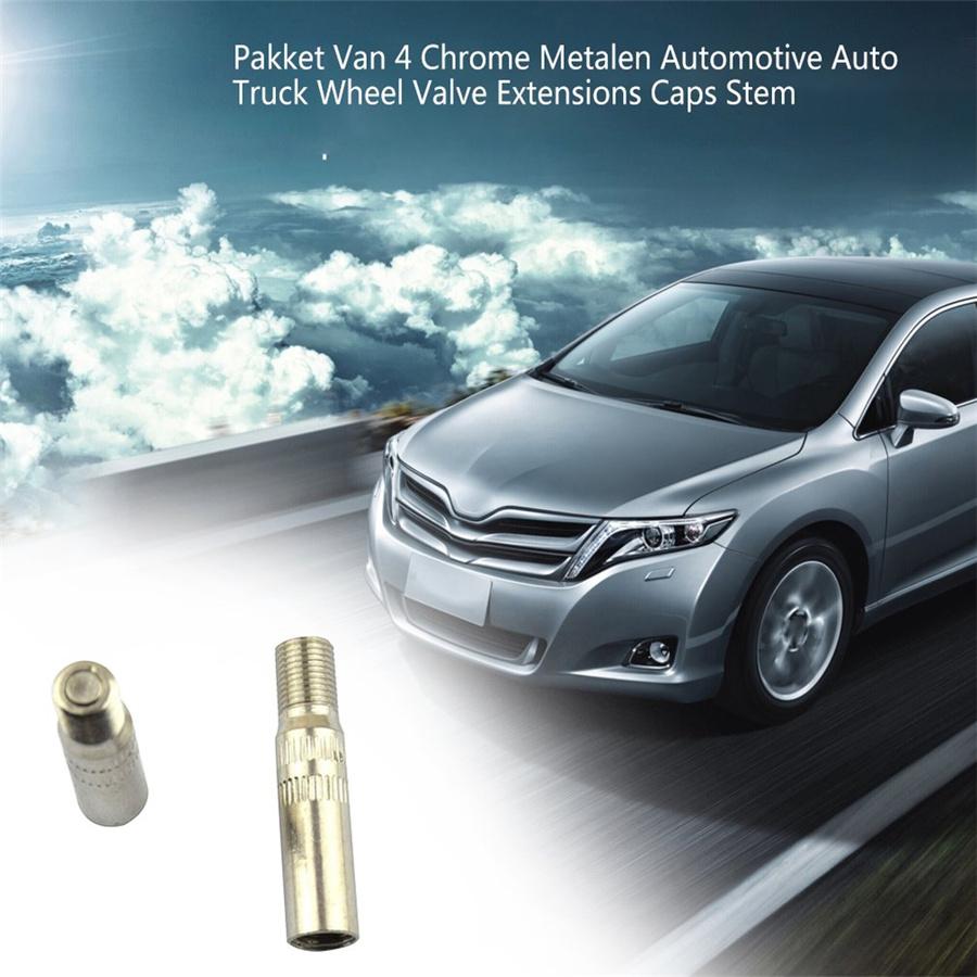 4 шт. Металлические Удлинители Вентилей Колес для Автомобиля Грузовика Каравана Колпачки Удлинители Шток