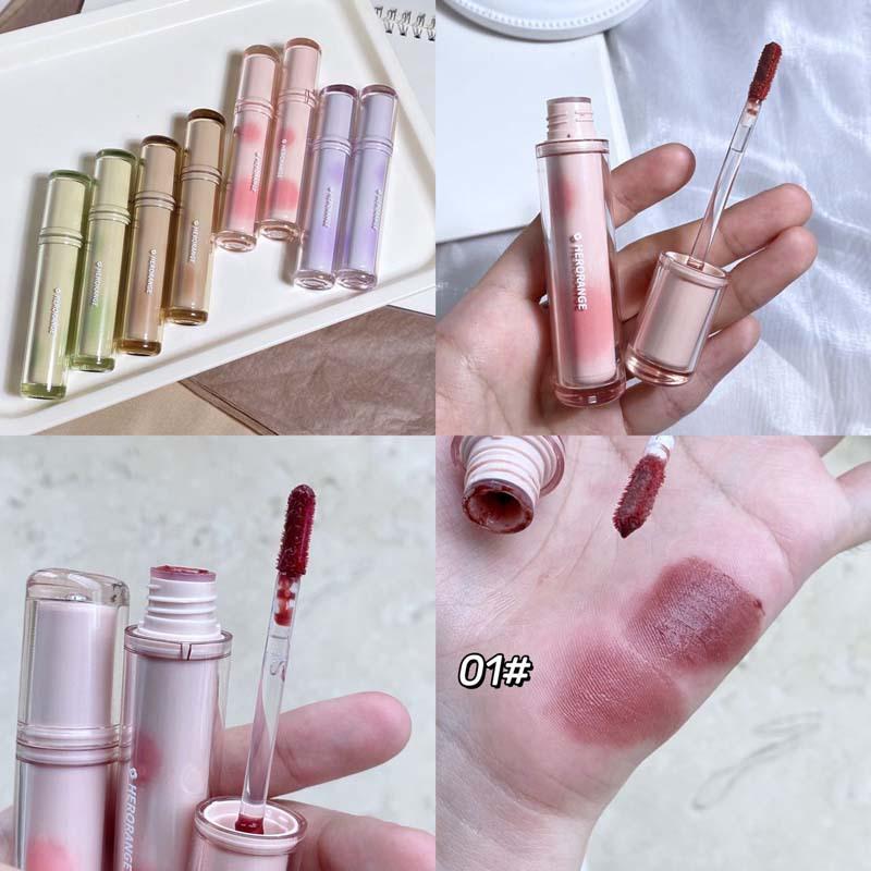 Зеркальная глазурь для губ с фруктовым чаем и холодным чаем не легко прилипает к чашке и образует пленку, прозрачный стеклянный желейный блеск для губ для осени и зимы.