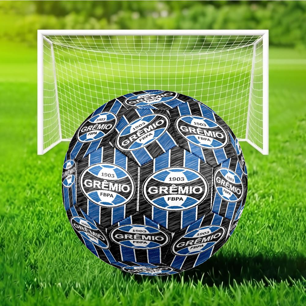 Olympique Football Crest Printed Size 5 Soccer Balls, Anti-Slip, Protective Football, Outdoor Sport, a Unique Gift Suitable for him/her, Birthday