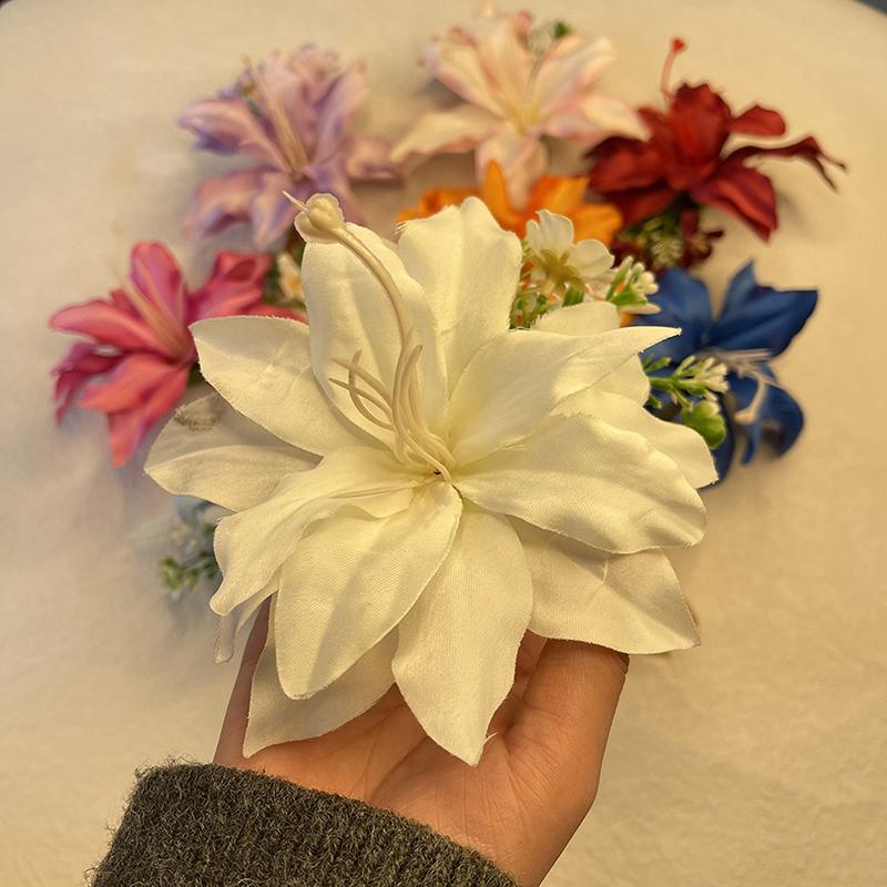 Модные головные уборы Гавайские заколки для волос с цветами Романтичные заколки для волос Милые заколки для волос с челкой Искусственные цветы Аксессуары для волос Подарки