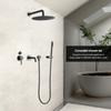 Смеситель для ванной комнаты, душевая система, набор из 3-функционального смесителя для душа, переключающий клапан, бронзовый цвет, 8-16 дюймов, настенный смеситель для душа с дождевой головкой