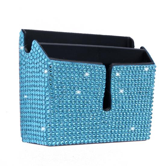 Прочный автомобильный ящик для хранения вещей с 2 отделениями, простая установка, хранение