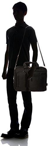 Captain Stag P1680D Business Bag, 2-Way, B5/PC Compatible, Lightweight, A4 Storage, Expandable Gusset, Black