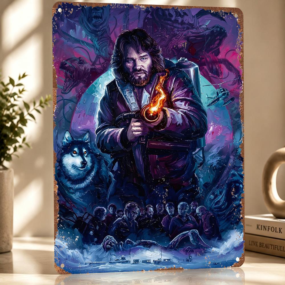 The Thing Movie Art Metal Poster Perfect Gift for Fans Lovers Customized Wall Art Metal Sign for Bedroom Decoration Room Stuff