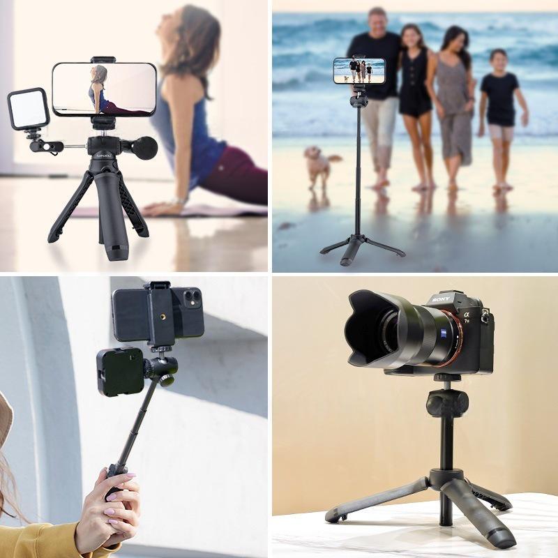 Портативный штатив и селфи-палка с креплением «холодный башмак» для камер и телефонов
