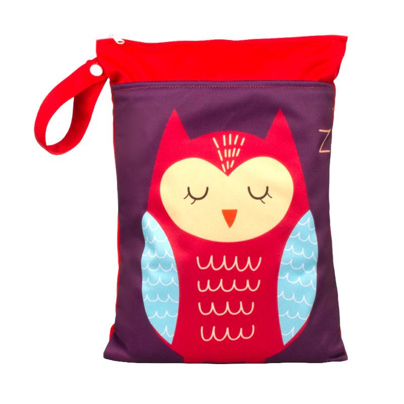 Новая водонепроницаемая сумка для подгузников двойного назначения 25x35 с двойной молнией