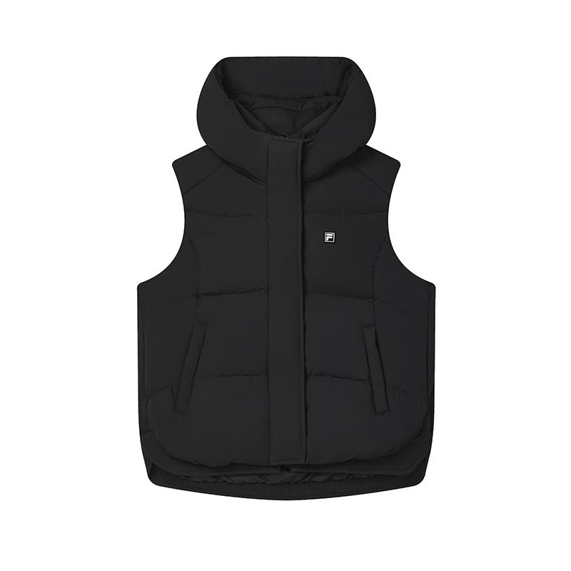 New FILA Down Vest Women's Jet Black F11W443901FBK