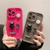 Чехол для мобильного телефона iPhone13, однотонный, из высококачественного бамбука, ручной работы, DIY, со смайликом, 14 Violent Bear, 16 Apple, 15pro, защитная крышка