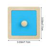 Educational Toy Multiple Color Pegboard Knob Panel Puzzle Board Geometric Shape Matching Toy