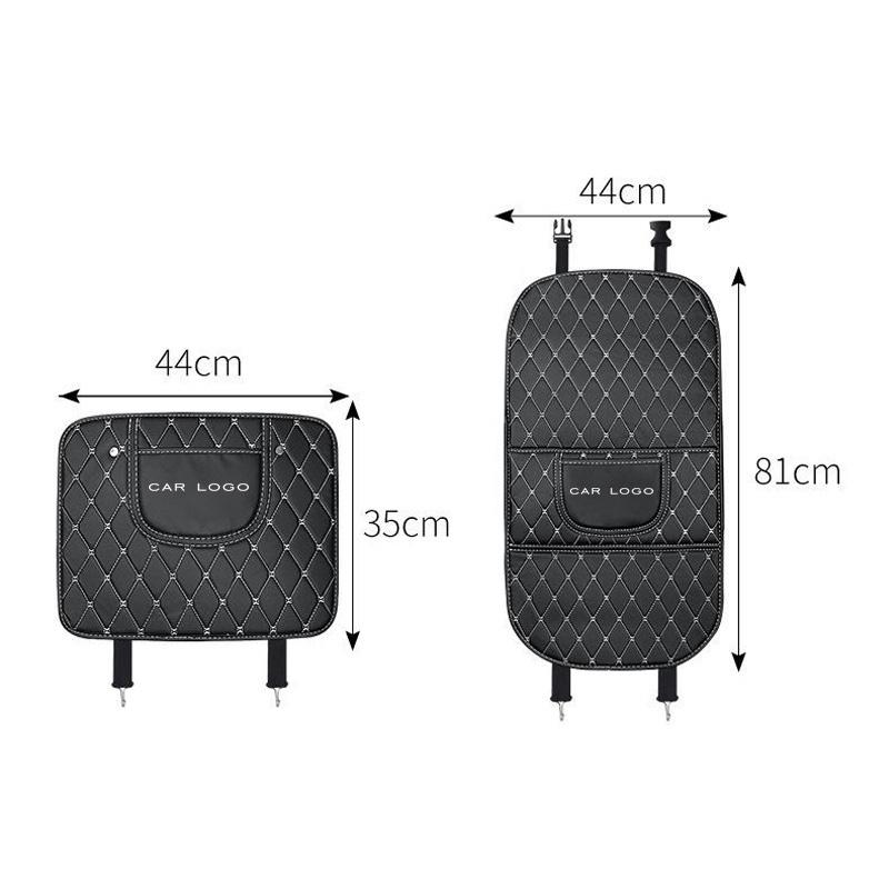 AAAPO1 Car Seat Back Protector Mat Leather Prevent Dirty Anti Kick Pad For BMW X1 X3 X4 X5 F15 F16 G30 7 Series G11 F48 F39 520 525 F30