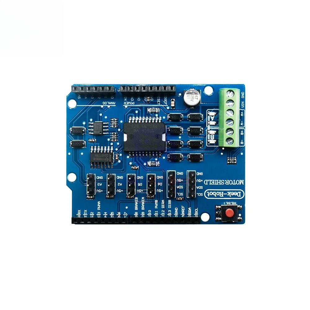 Diymore L298P L298 Плата драйвера двигателя постоянного тока для Arduino R3 H-мост 2-канальное реле 5В 12В