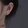 2025 Новые серьги-игл из серебра 925 пробы с круглыми бусинами для мужчин и женщин: Популярные пирсинги ушей и гвоздики для ушных косточек