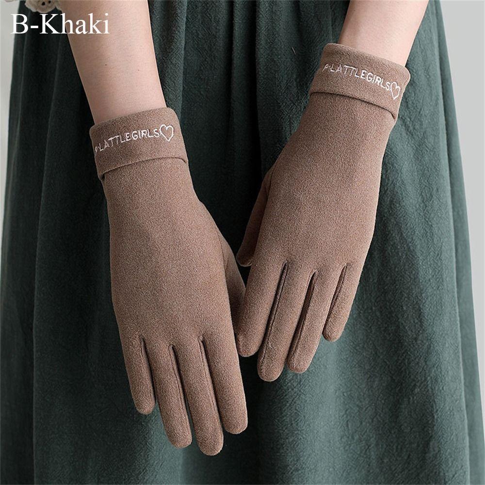 Touch Screen Warm Gloves Thickened Cycling Driving Gloves Daily Mittens  Men Women