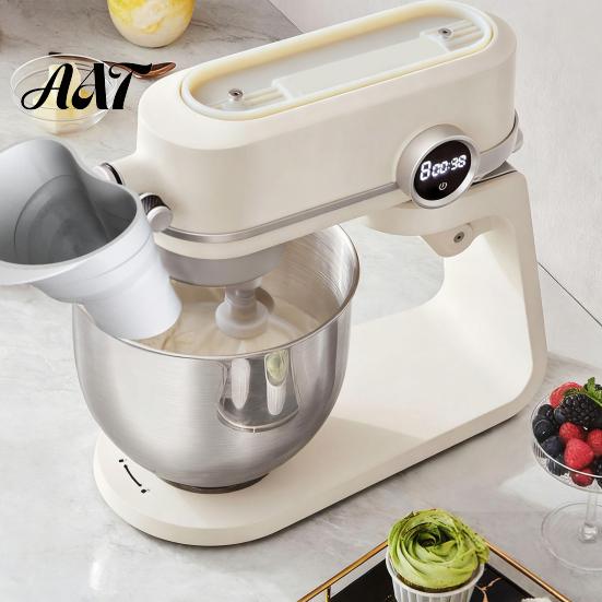 Durable Mixer Attachments Flour Funnel And Bowl Cover for Kitchen Aid Mixer, Mess Free Silicone Collapsible Pouring Baking Prep Tools Shield