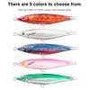 Luminous Fishing Bait Metal Hard Lure Streamlined Design Bright Color Realistic Looking Fishing Lure Artificial Bait