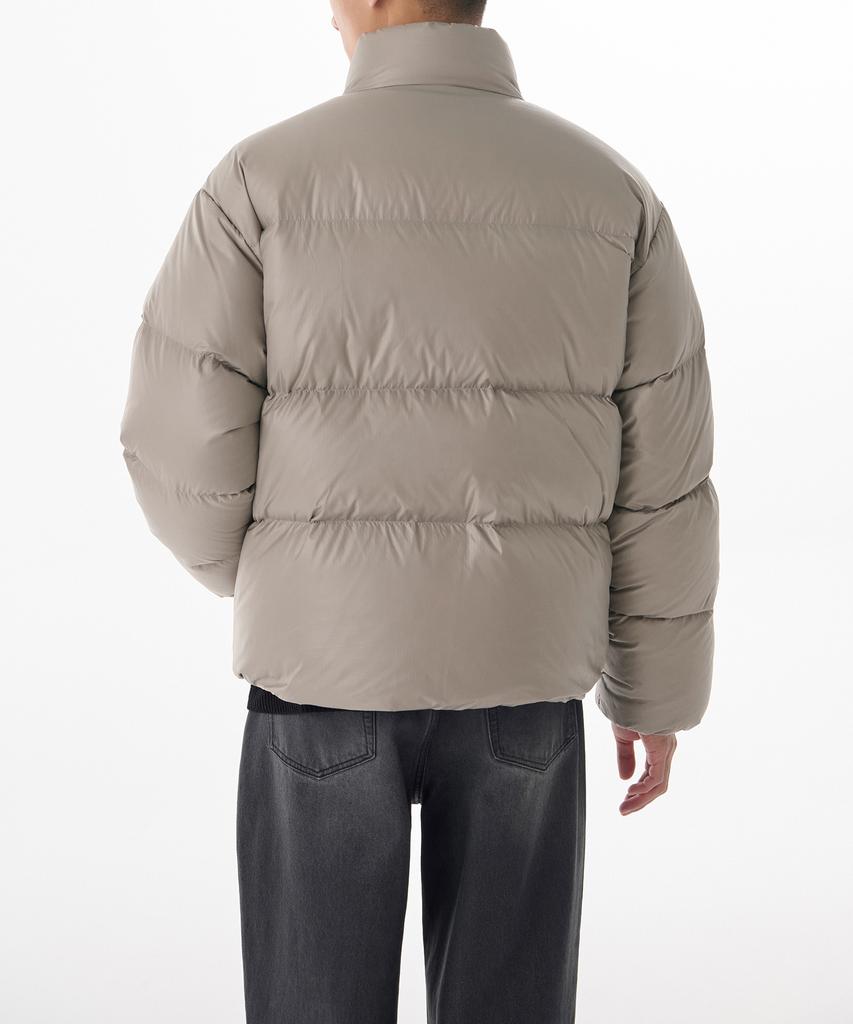 Musinsa Standard Glossy Ripstop Down Puffer Short Padded Jacket [Light Beige]