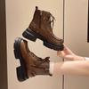 Women's Boots New Autumn/winter Trendy Petite Increased Heel Motorcycle Boots Street Short