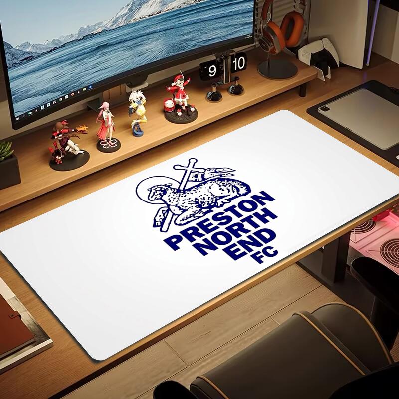 Коврик для мыши Preston North End Fc Большой коврик для игровой поверхности Нескользящий коврик для ноутбука и планшета XXL Мини-коврик для ПК с заблокированным краем