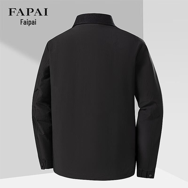 Мужская хлопковая куртка FAPAI с вельветовым воротником