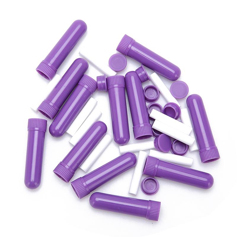12Pcs Essential Oil Blank Nasal Inhaler Tubes Muti Color Blank Nasal Containers