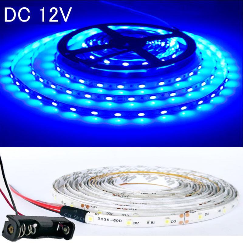 LED Light Strip 12V Battery Box Tape Light Christmas Desk Decor Lamp Tape for TV Background Lighting 5M 4M 3M 2M 1M 0.5M