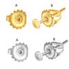 Заглушки для серег из нержавеющей стали с винтовой застежкой, сменные, для пусет, гипоаллергенные, с фиксацией