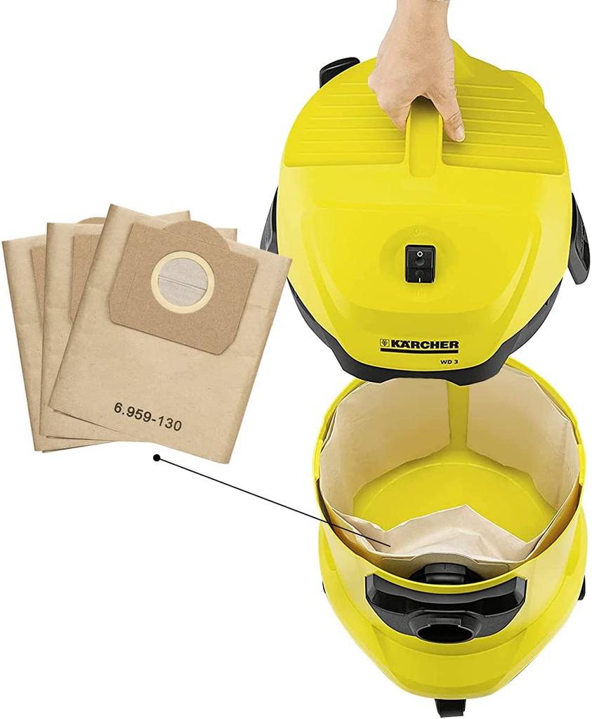 Мешок для пыли Фильтр для аксессуаров karcher MV3 WD3 WD3200 WD3300 A2204 A2656 WD3.500P SE4001 SE4002 Запчасти для пылесоса