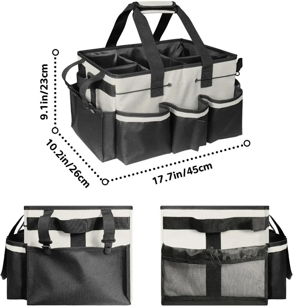 New Multifunctional Cleaning Tools Storage Bag Tool Bag Waterproof and Wear-Resistant Large Capacity Oxford Cloth Storage Bags