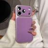 Жесткий кожаный кейс с покрытием для iPhone 17 Air 16 15 14 13 Pro Max, противоударный, матовый, цвет конфеты, броня, бизнес-чехол для телефона