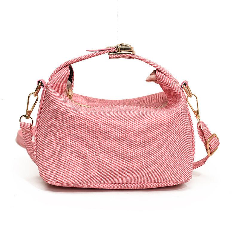 Fashionable Pu Leather Striped Tote For Women Simple Style Large Capacity Bag