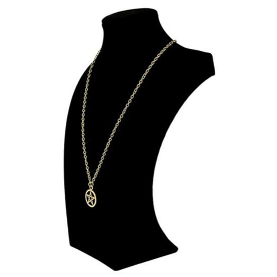 Женщины Мужчины Круглый Полый Звезда Пентаграмма Кулон Ожерелье Рождественский Подарок Прохладный