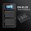PALO EN-EL25 ENEL25 8.7V Rechargeable Li-ion Battery with LCD USB Smart Charger for Nikon Z50 ZFC Z 50 Z FC MH-32 Camera Charging Kit