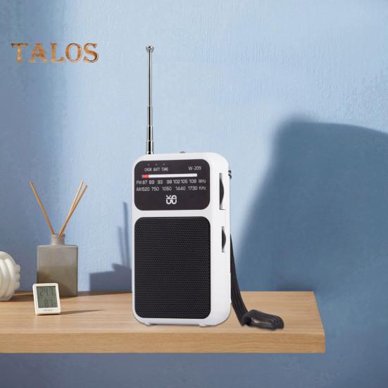 Mini Portable Radio User-friendly Design Easy To Carry Battery Powered AM/FM Small Radio with LED Flashlight