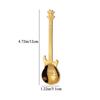 Dessert Ice Cream Guitar Shaped Tableware Stirring Drinking Tool Teaspoon Flatware Coffee Spoon
