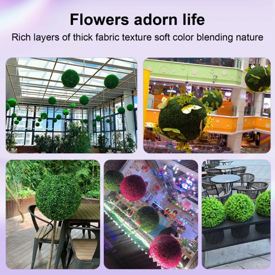 Имитация травы, шар из искусственного топиарного растения, реалистичные искусственные шары для свадьбы, дня рождения, вечеринки, внутреннего и наружного декора