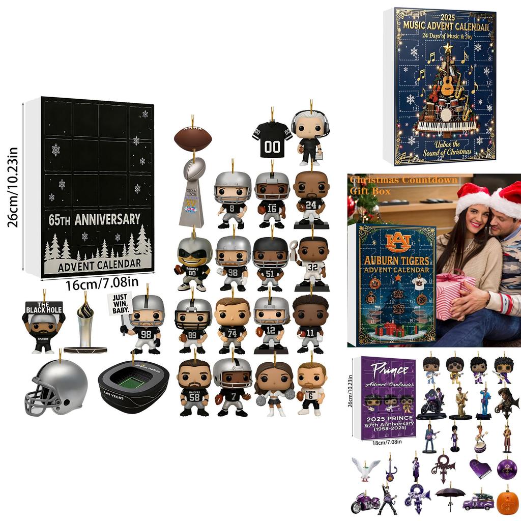 Арсенал Ливерпуль Футбол Акриловый Рождественский Блайнд Бокс Украшение на Елку с Мультяшными Персонажами для Праздничного Декора