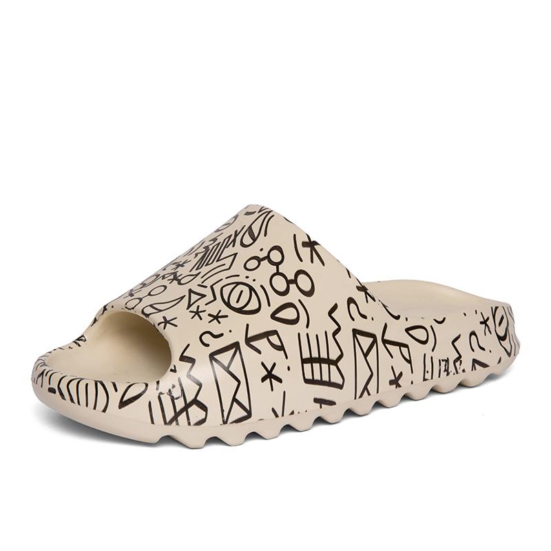 Модные унисекс толстые подошвы дизайнерские женские Kanye 2024 летние модные женские беговые садовые мужские шлепанцы повседневные тапочки пляжные сандалии обувь