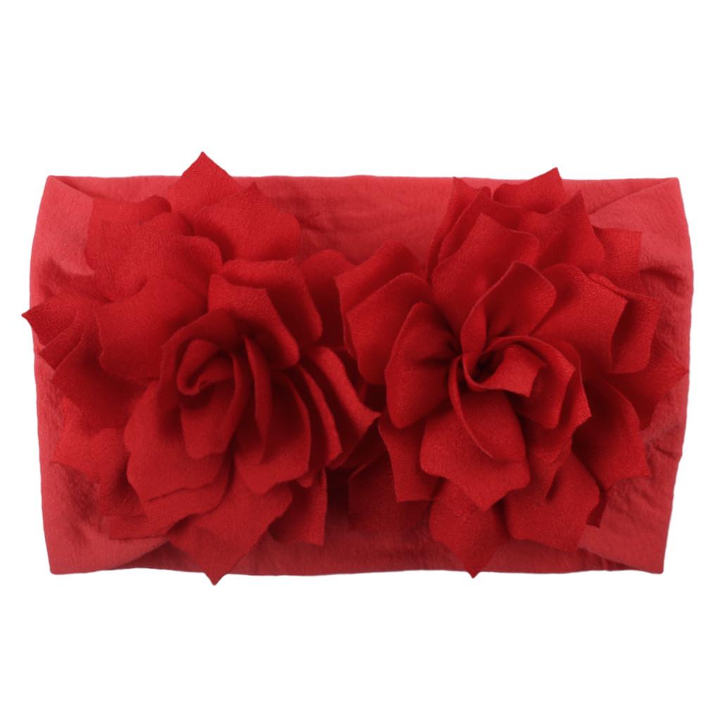 (проектор)Повязка на голову принцессы с цветочным принтом для девочек, аксессуары для волос, головной убор