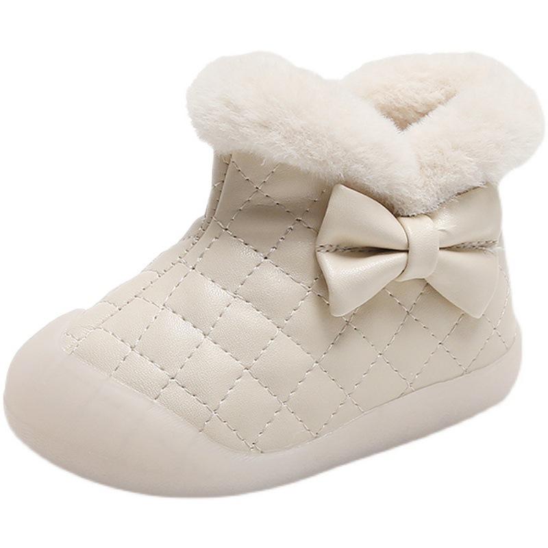 Botas Para Niña Child Snow Boots Winter Boots Plush Boy Cotton Shoes 0-3 Year Old Girl Walking Shoe Warm Padded Boots Kid Shoe