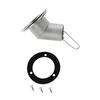 38mm Marine 316 Stainless Steel Boats Deck Fill Filler Tank Cap Angled Neck 45 Degree Fuel/Diesel/Water for Yacht Truck Tractors