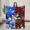 Sonices Shadow HHedgehogs Flannel Blanket Soft Winter Bedding for Students Couch Sofa Bed Comfortable Bedspread Cover