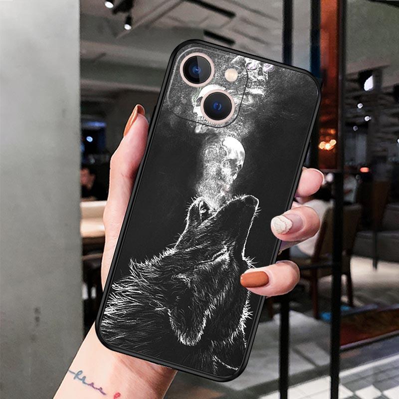 Чехол для телефона Moon Ice Snow Wolf для iPhone Samsung Galaxy Redmi Xiaomi Oppo OnePlus Note SA 7 8 9 10 11 12 13 14 20 21 22 23 53 54 Pro Max Plus Ultra