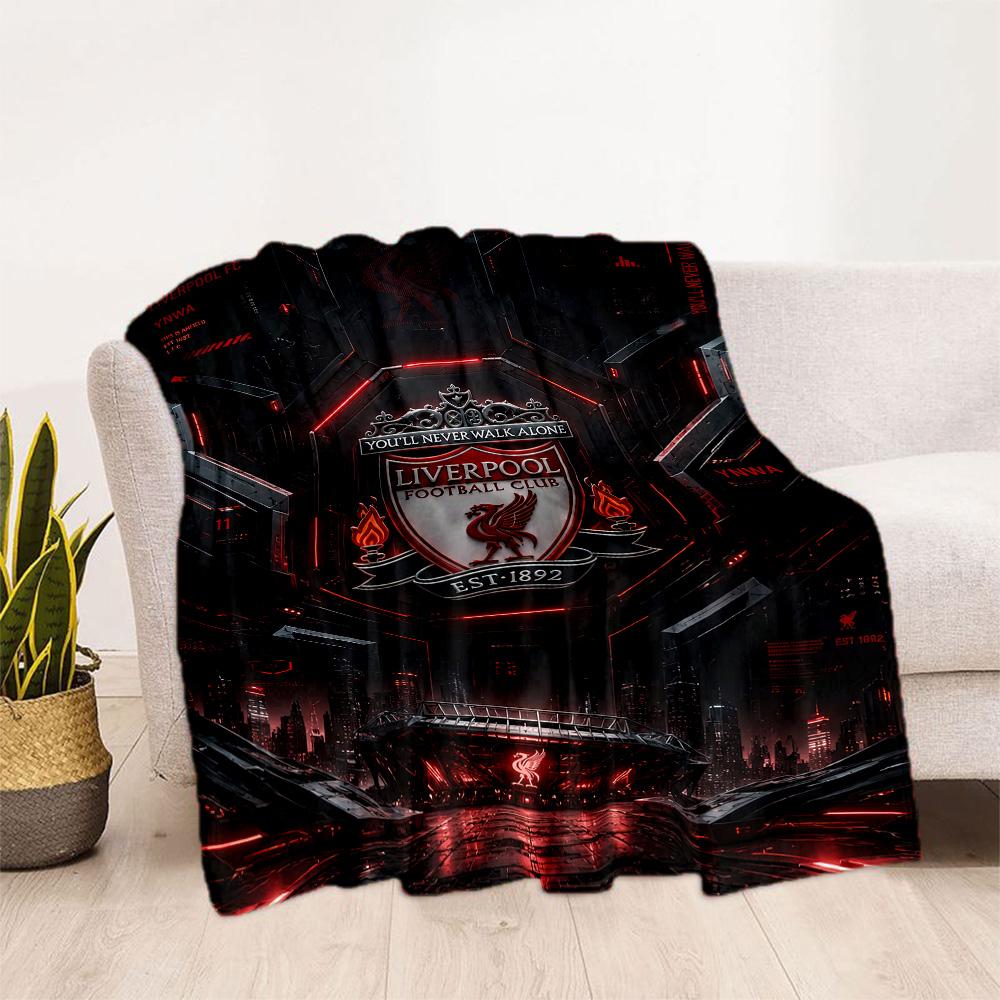Liverpool Football Club Blanket Comfortable Perfect For Office Bedding Chair For All Seasons Modern Perfect Gift For Relatives And Friends