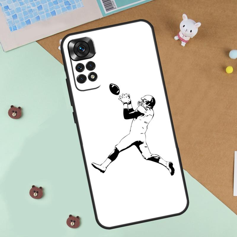 Чехол для American Football для Xiaomi Redmi 14C 10C 12C 13C Чехол для Redmi Note 13 Pro 14 9 10 11 12 10S 11S 12S