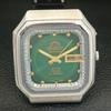 Б/у ЯПОНИЯ ORIENT AUTOMATIC 46941 МУЖСКИЕ ЧАСЫ С ЦИФЕРБЛАТОМ ЗЕЛЕНОГО ЦВЕТА DAY&DATE a432873-2 R113-a432873
